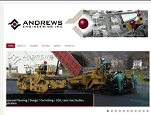 Tablet Screenshot of andrews-engineering.us